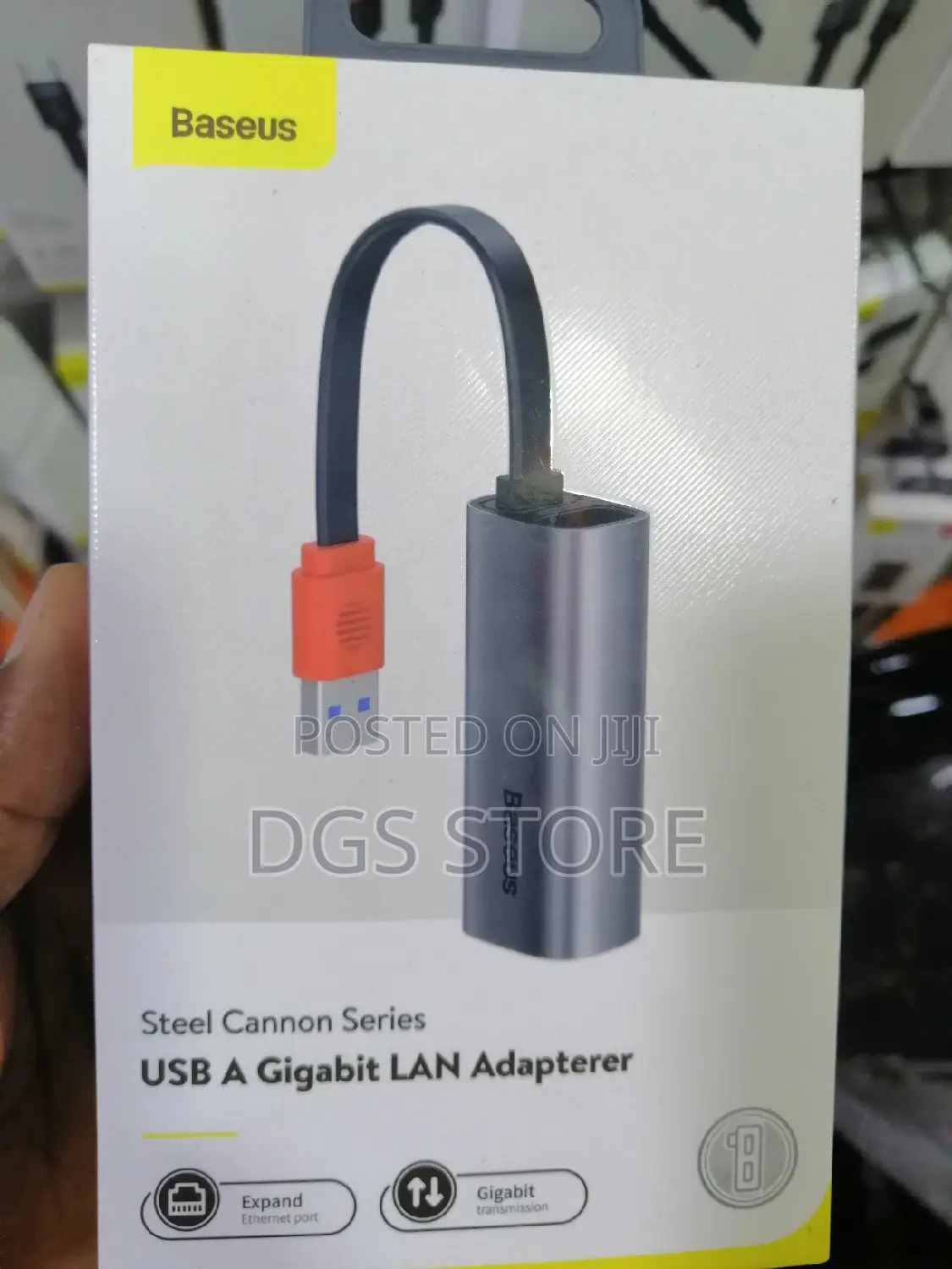 Baseus Steel Cannon Series Usb a Gigabit Lan Adapter