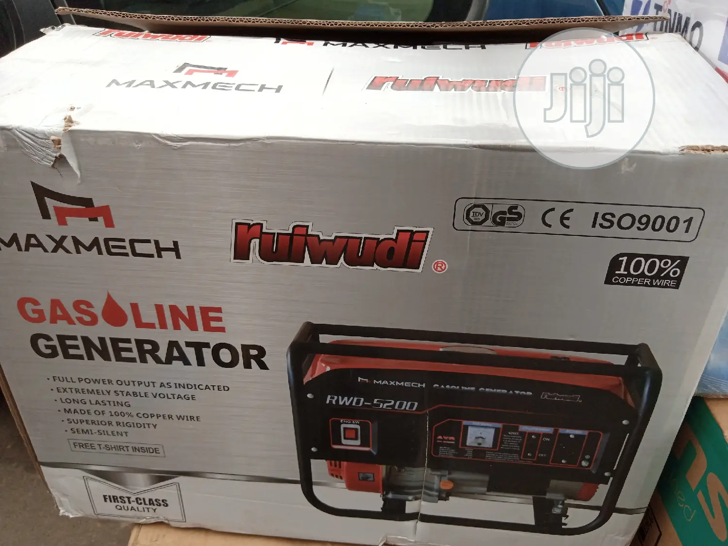 Maxmech 5200 Kva Gasoline Generator (100% Copper Coil)