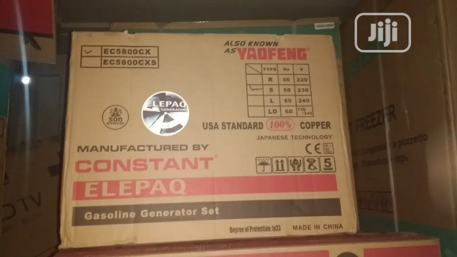 Elepaq Constant 2.5kva Full Copper Coil Generator (Ec5800cx)