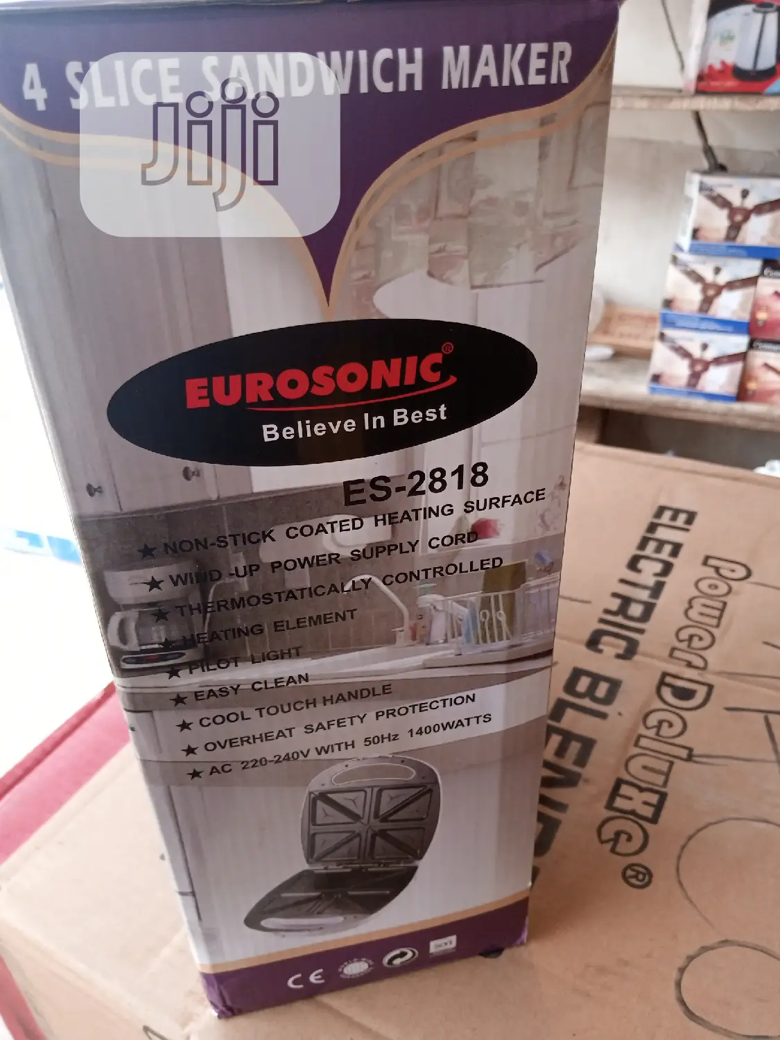 Eurosonic Electric 4 Slice Bread Toaster / Sandwich Maker