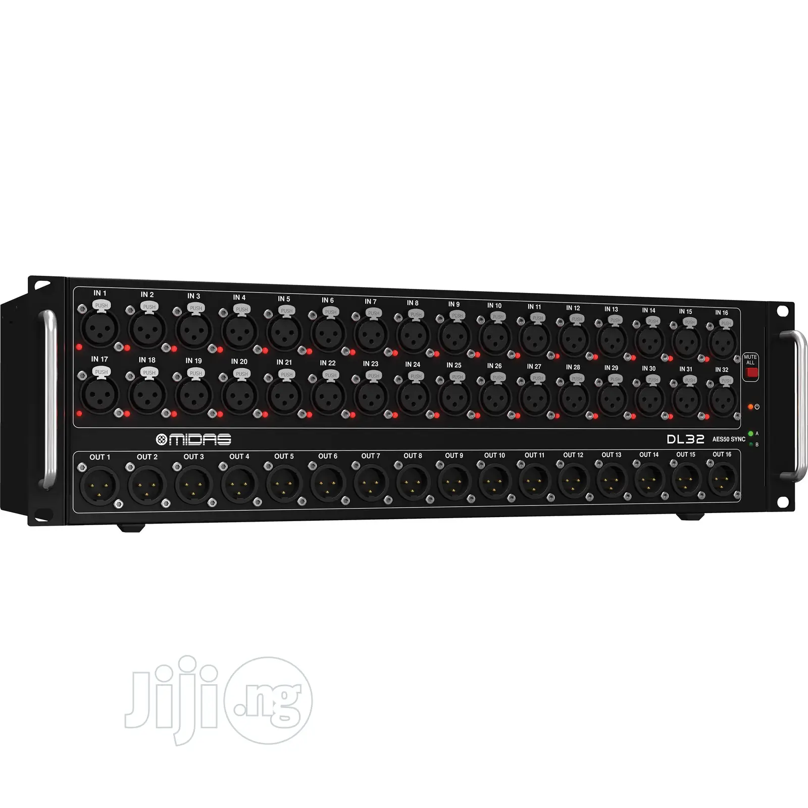 Midas Dl32 – Stage Box With 32 Midas Mic Preamps -Black
