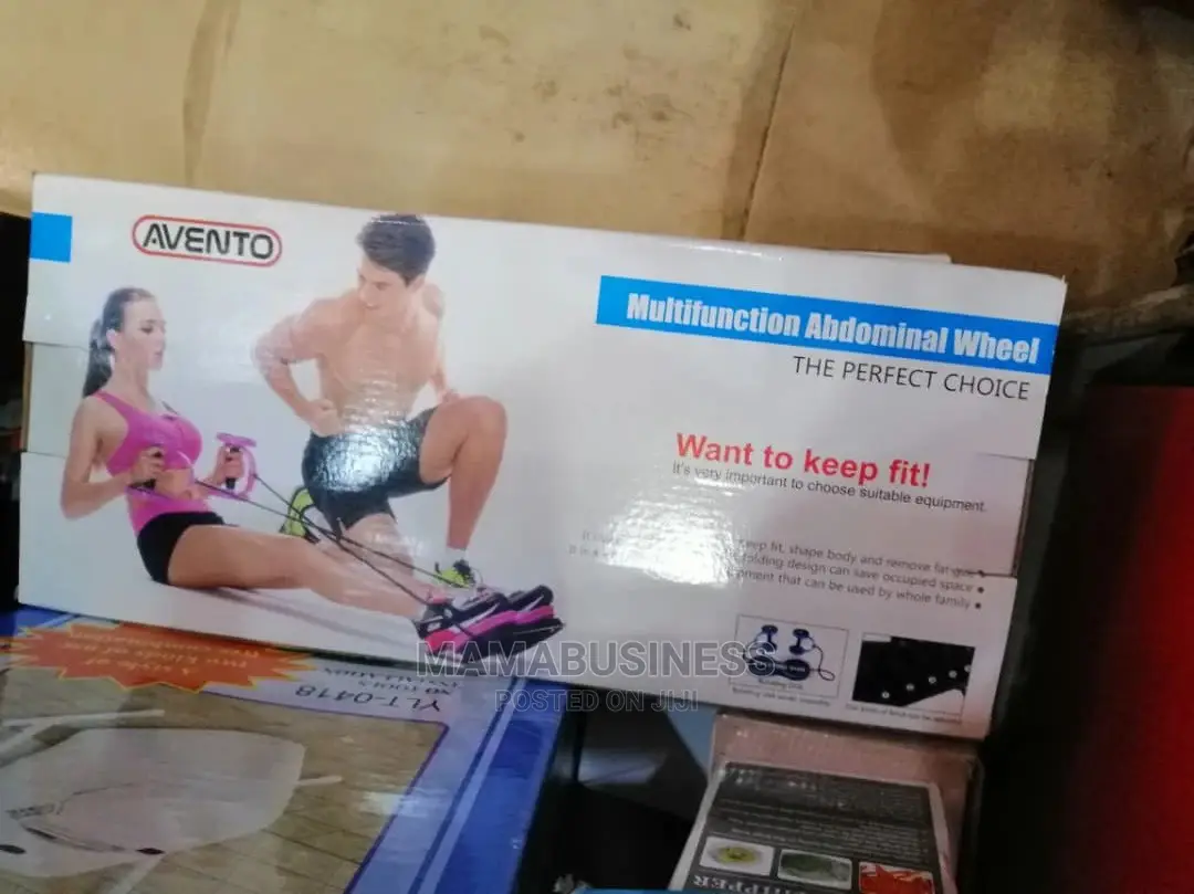 Avento Multifunction Abdominal Wheel Exerciser Massager