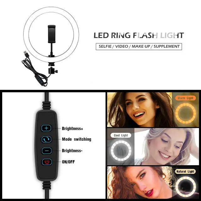 10cm/26cm Selfie Ring Light Youtube Video Live