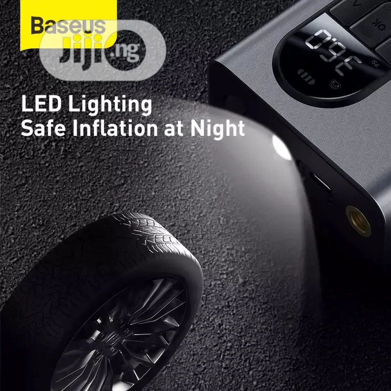 Baseus Car Tire Air Pump Compressor Inflator LED Lamp