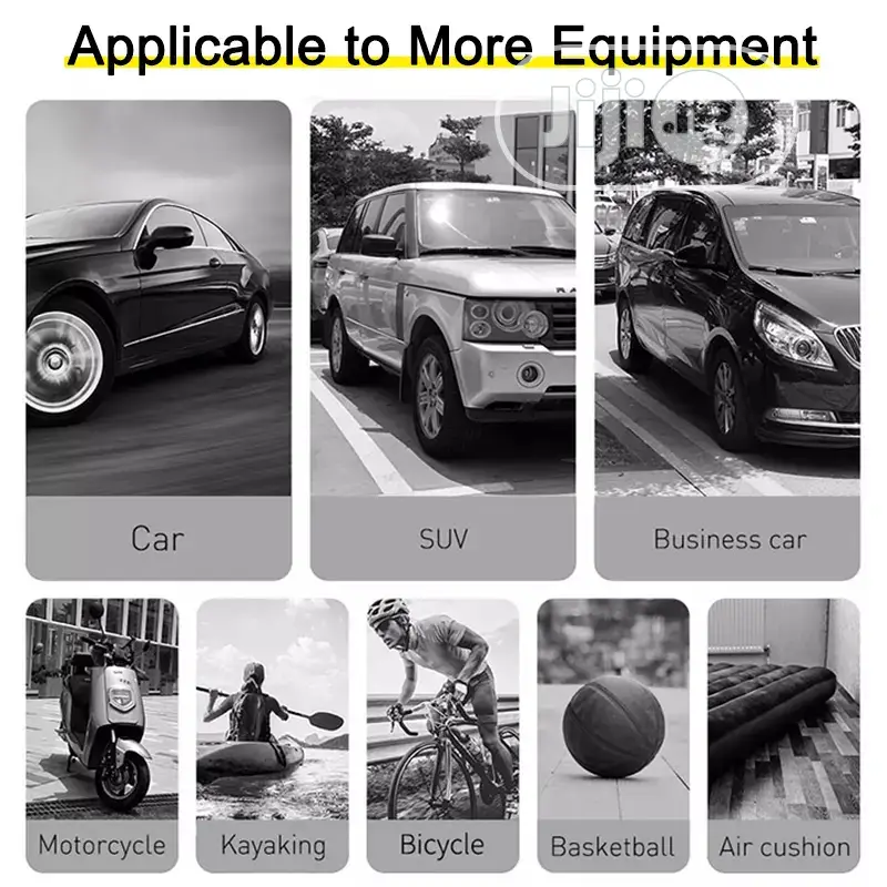 Baseus Car Tire Air Pump Compressor Inflator LED Lamp