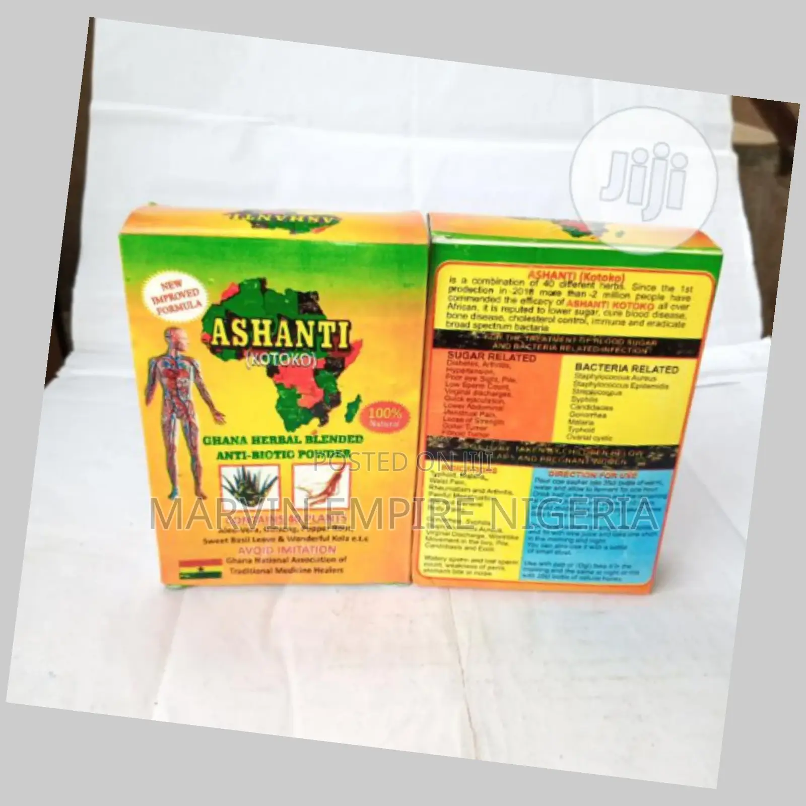 Ashanti Antibiotic Powder for Blood Sugar Bacteria Infection