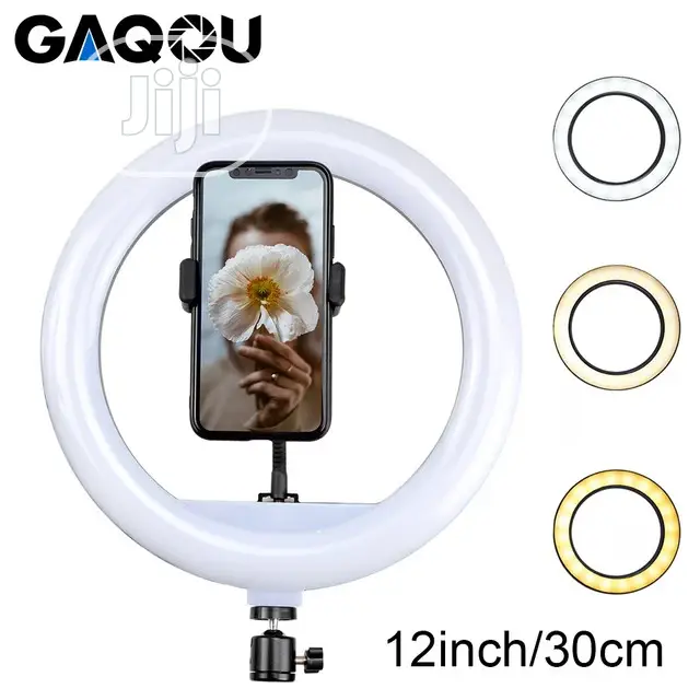 12" 30cm Photography LED Selfie Ring Light Dimmable Lamps