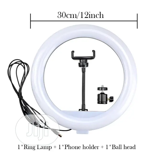 12" 30cm Photography LED Selfie Ring Light Dimmable Lamps