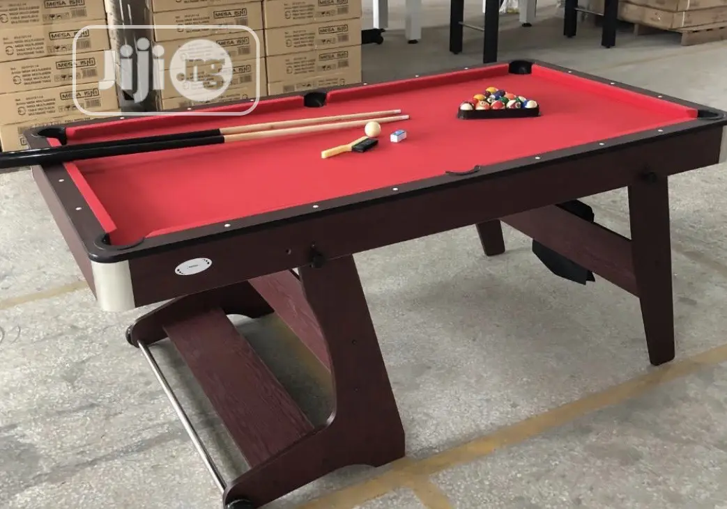 6ft Foldable Snooker Table Red New