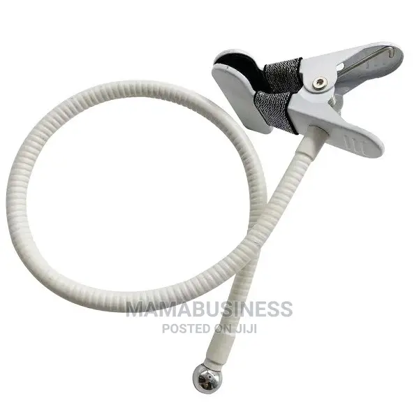 Flexible Goose Neck Mobile Phone Holder Stand White