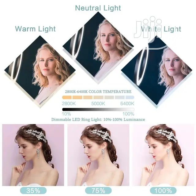 10inch/26cm LED Selfie Ring Light With Tripod