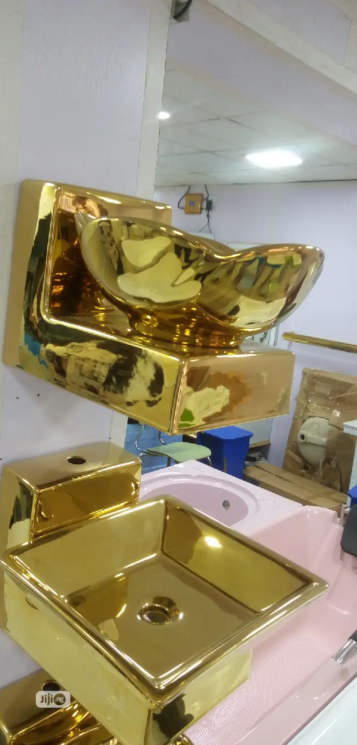Silver and Gold Dinning Wash Hand Bassin.