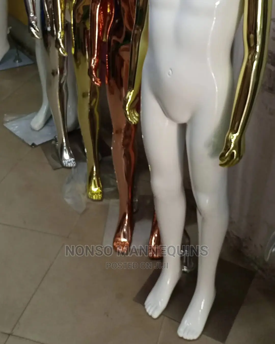 Different Colours Kids Display Chrome Mannequins