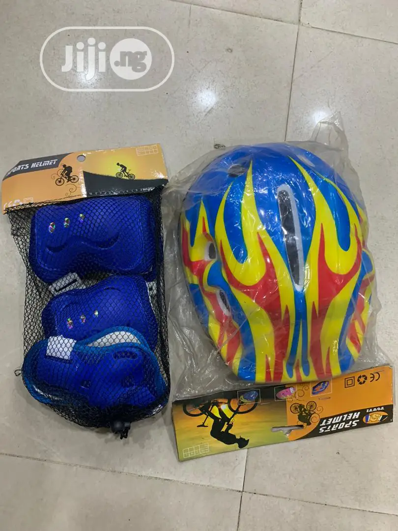 Helmet and Knee Guard for Cycling/ Skating