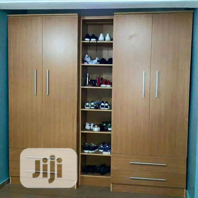 Luxury Double Door Wooden Standing Wardrobe.