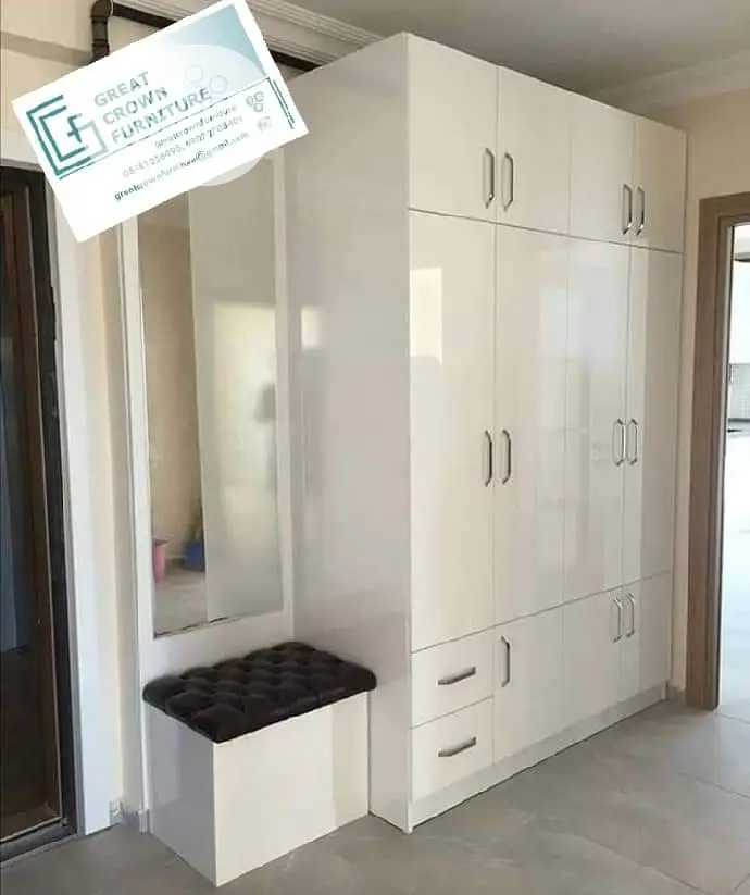 Luxury Double Door Wooden Standing Wardrobe.