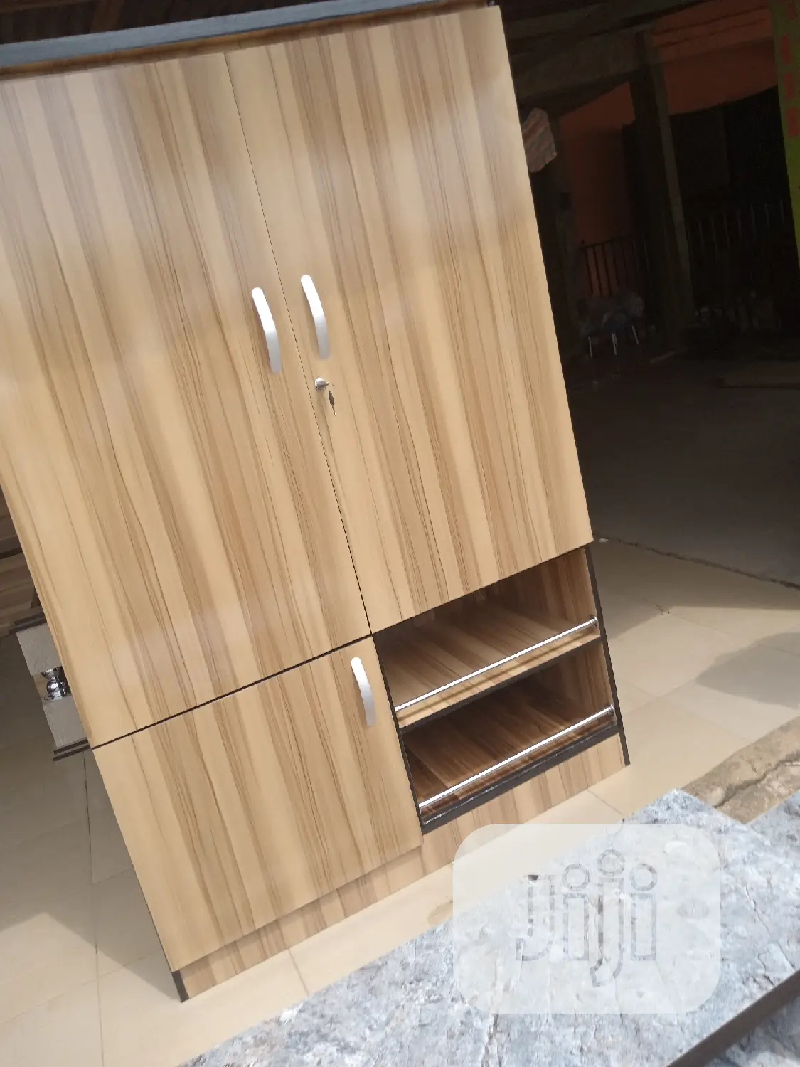 Luxury Double Door Wooden Standing Wardrobe.