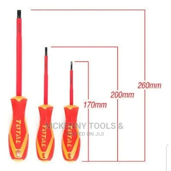 Total Insulated Screwdriver 6 Piece Set Ellecricians