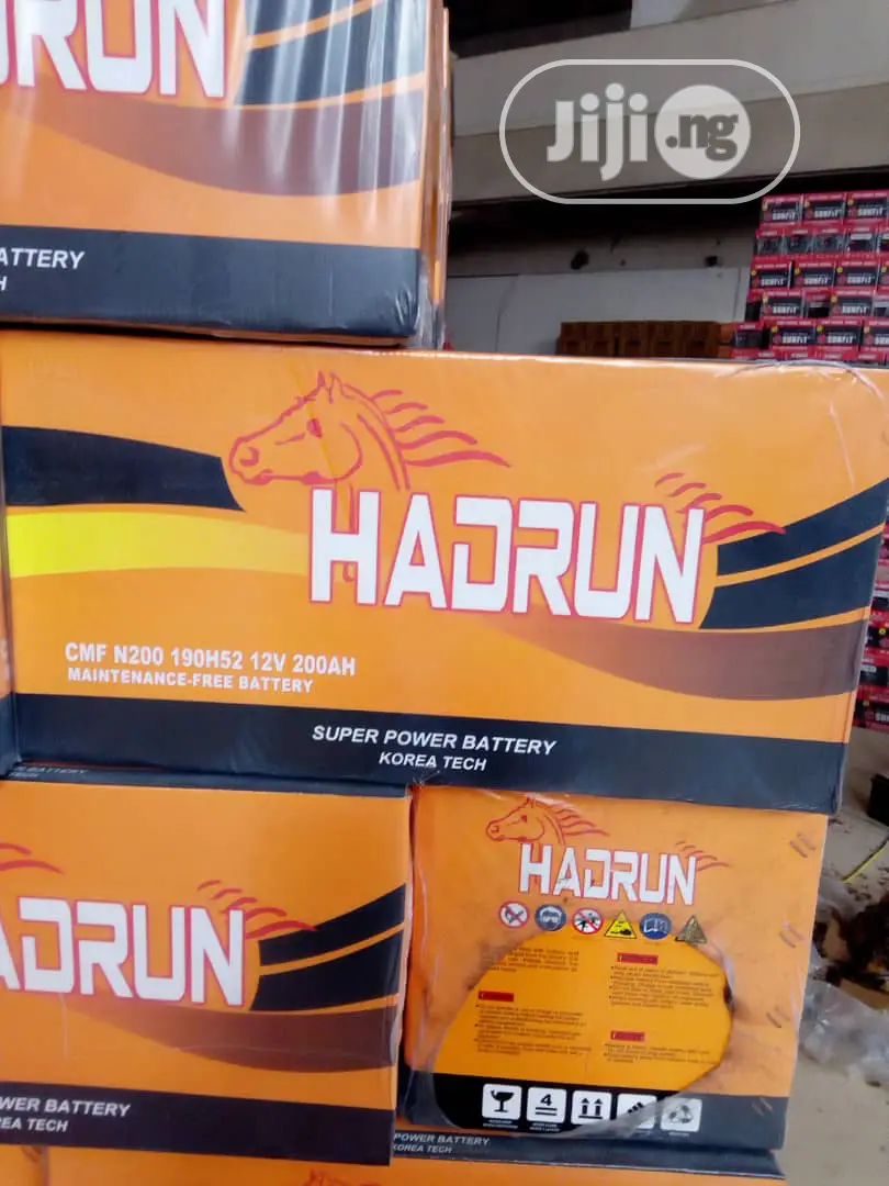 Hadrun Car Batteries In Lagos.