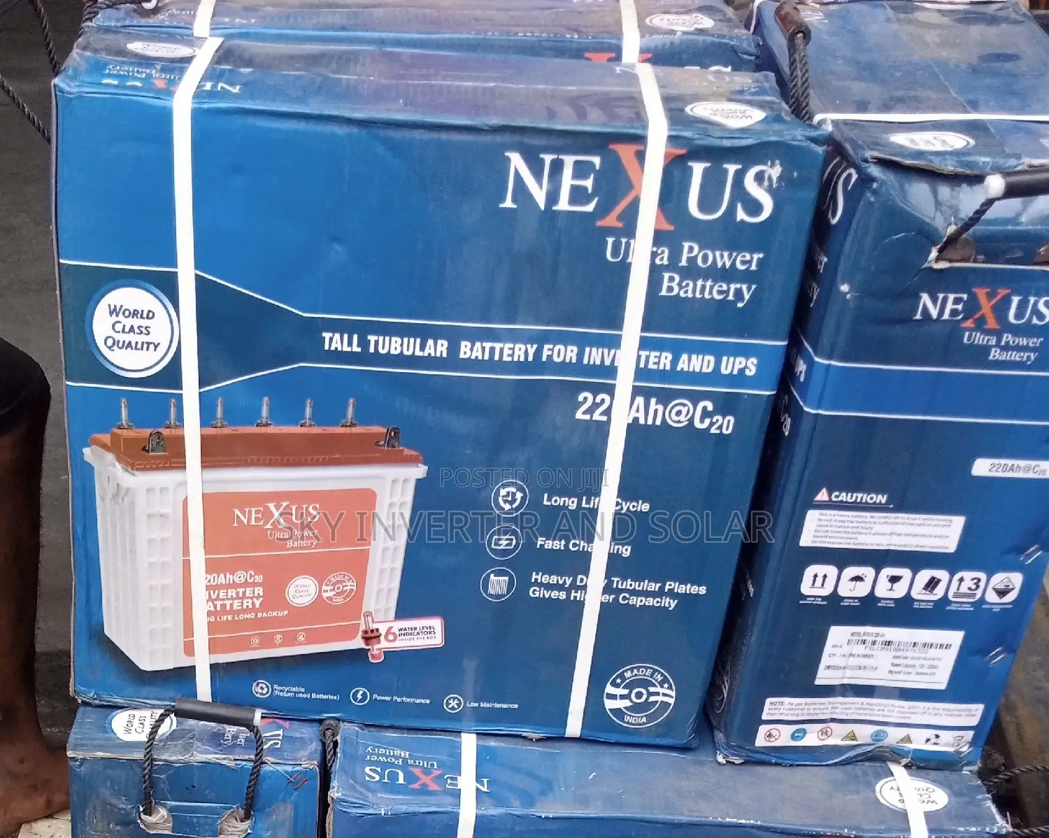 Nexus 220ah Tubular Battery.