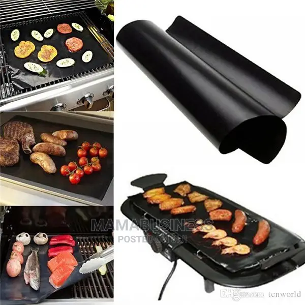 2pc BBQ Barbecue Grill Mat Set