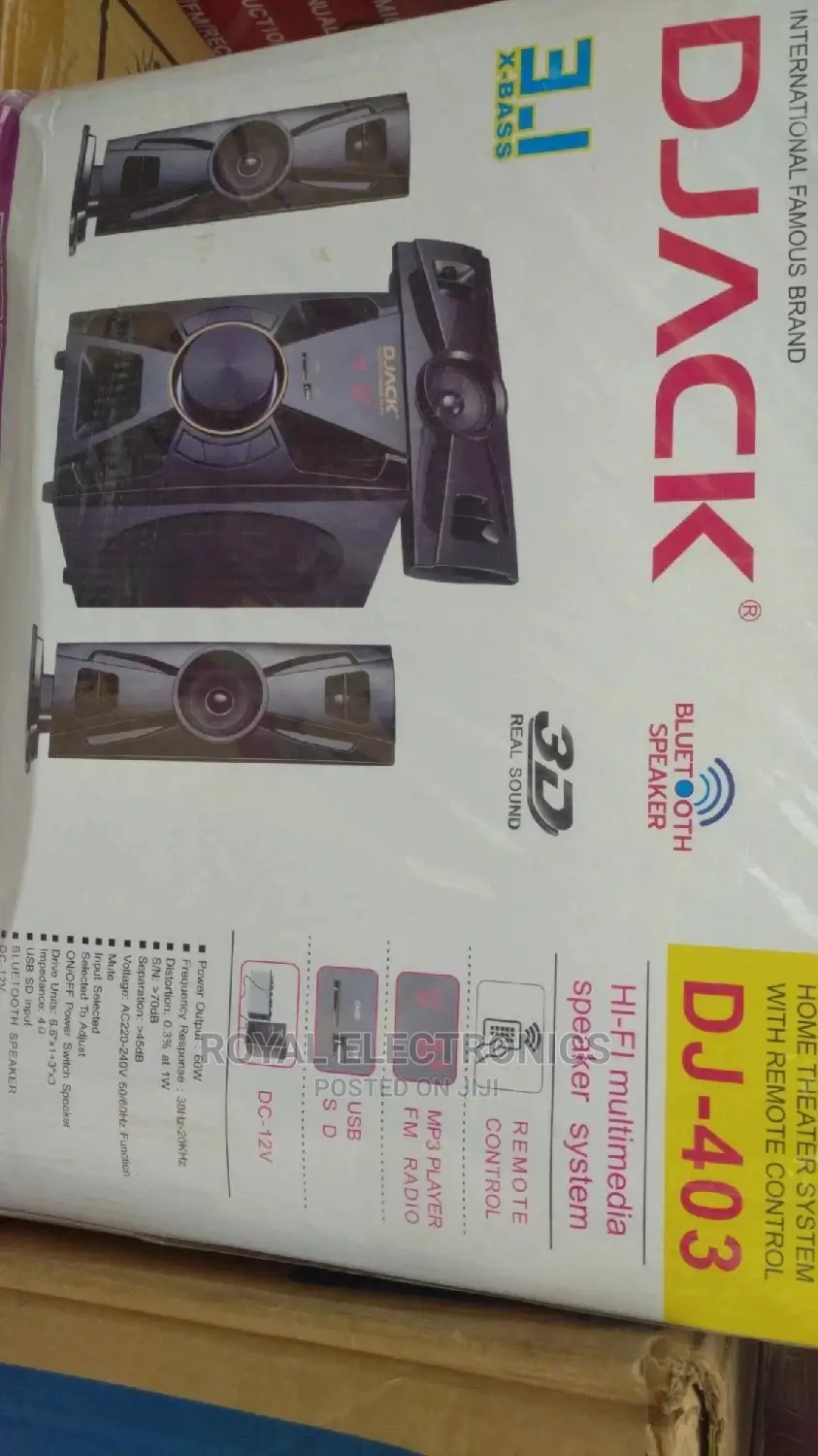 Brand New Home Theater System With Bluetooth and Fm and Aux