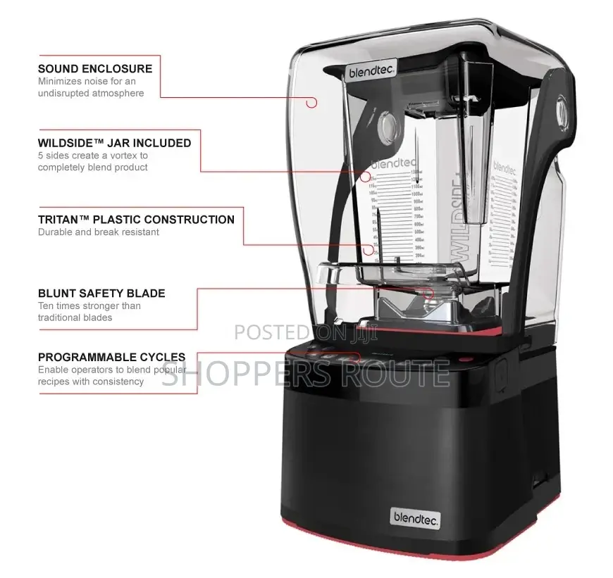 Blendtec Commercial Stealth 885 Blender + Wildside Jar