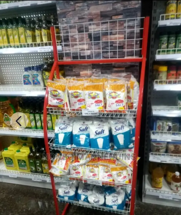 Red and White Display Basket