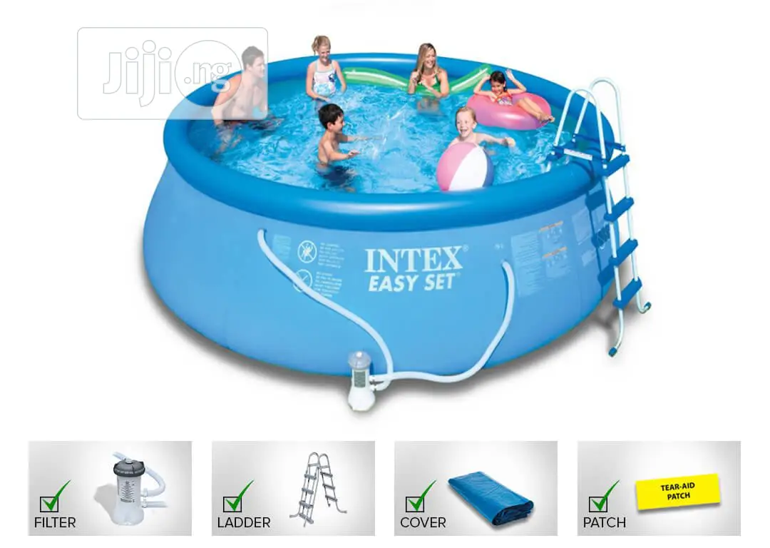 Intex Swimming Pool 15ft X 48′′ Round Inflatable With Ladder
