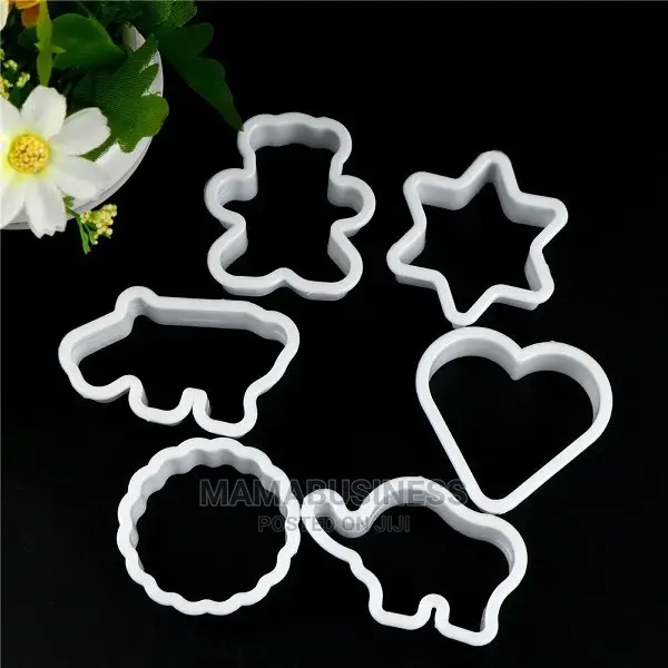 6 PC Elephant Size Cookie Mould Biscuit Cutter Set