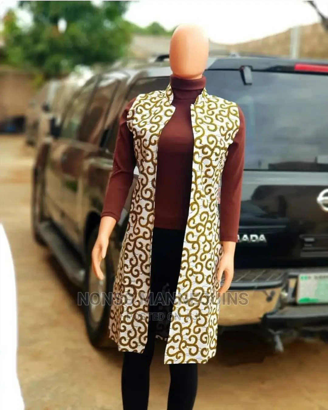 Faceless Detachable Female Brown Colour Mannequin