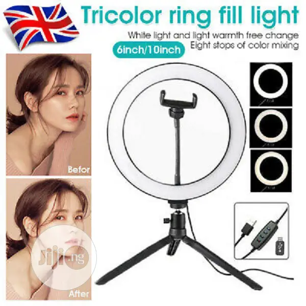 10 Inch LED Ring Light With Tripod Stand