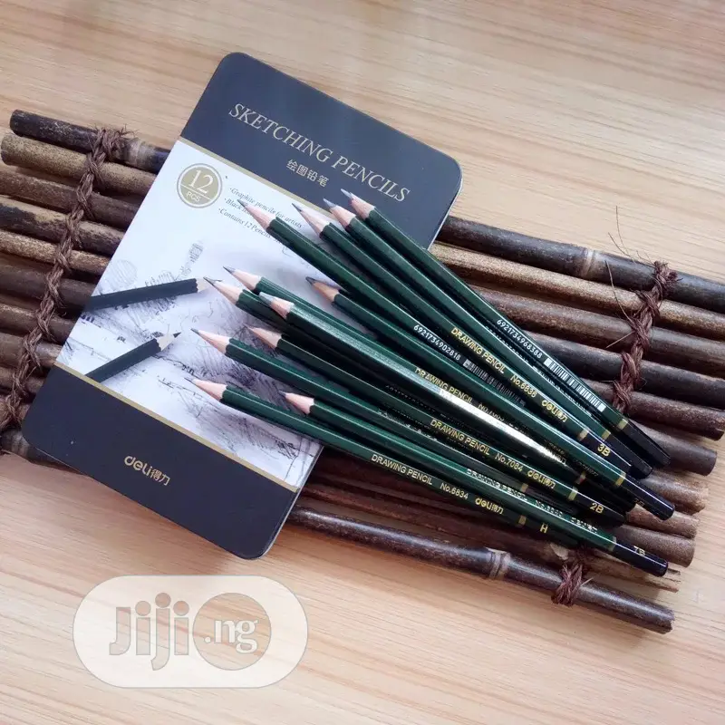 12 Pcs/Box Standard Pencil 3h-9b Stationey Sketch Drawing