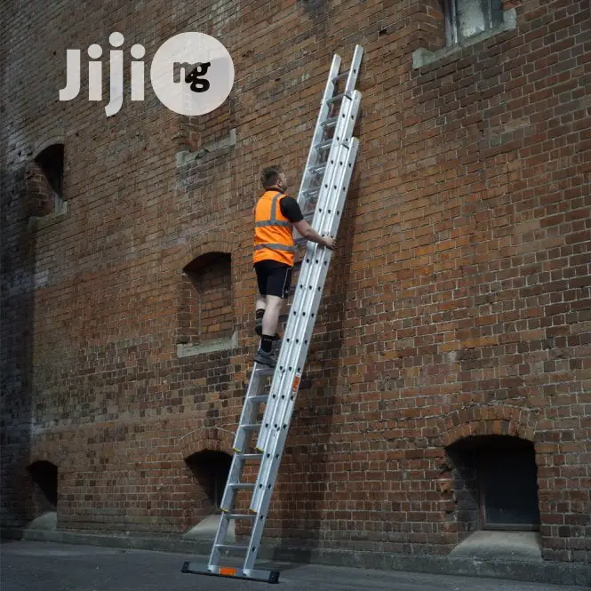 Trade Aluminium Triple Extension Ladders EN 131