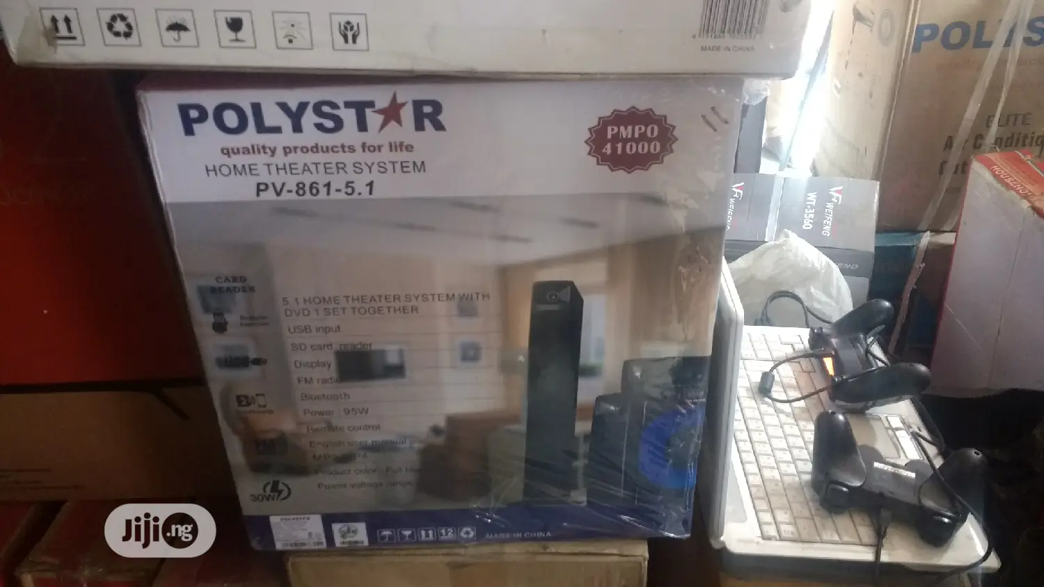 Polystar 5.1ch DVD/Bluetooth Home Theater System (Pv-861-5.1