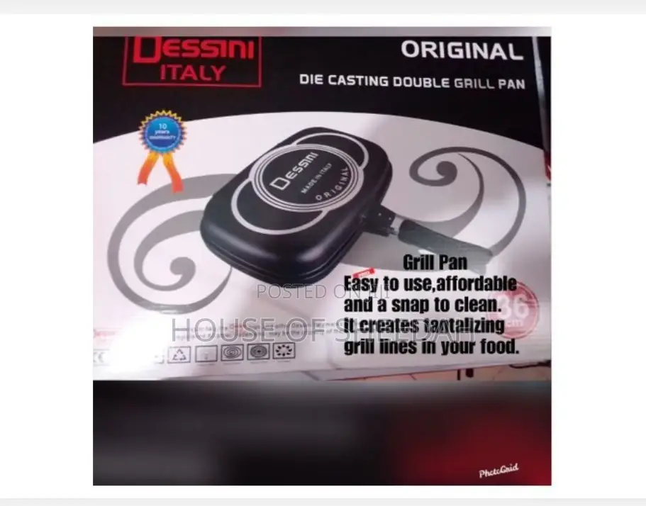Dessini Grill Pan Double Sided Grill Pan 40cm