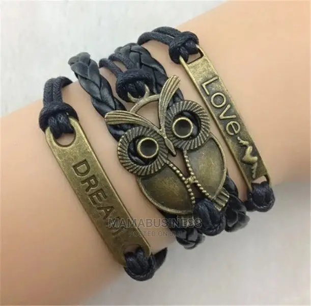 Owl Love Dream Bracelet - Black
