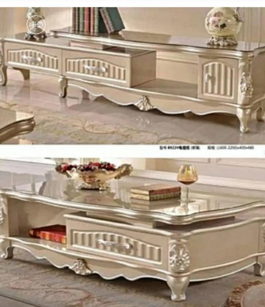 Original Royal Executive Imported Tv Stand and Center Table
