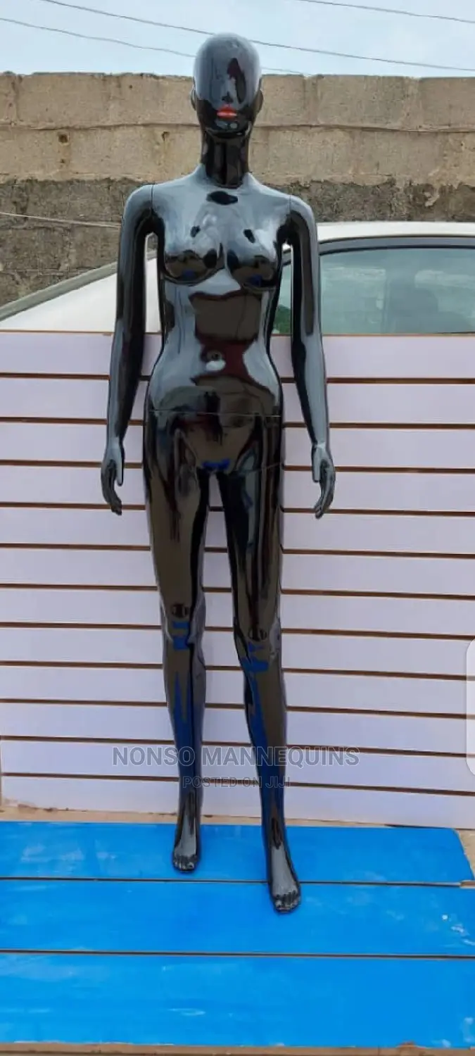 Glossy White and Glossy Black Female Mannequins