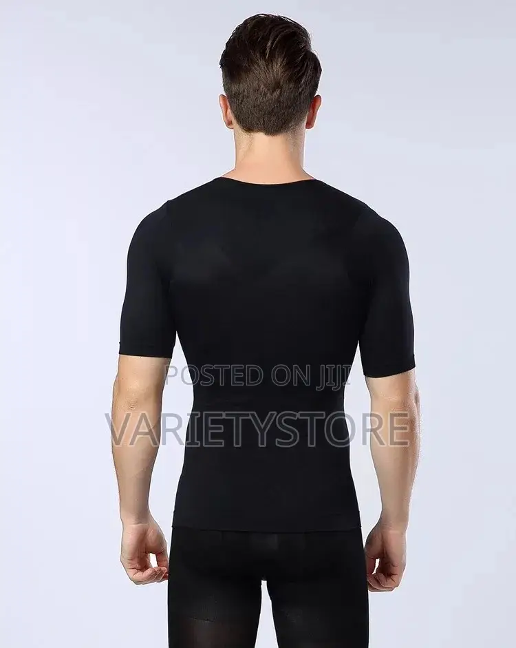 Mens Body Shaper Slimming T-Shirt