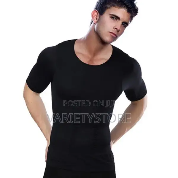 Mens Body Shaper Slimming T-Shirt