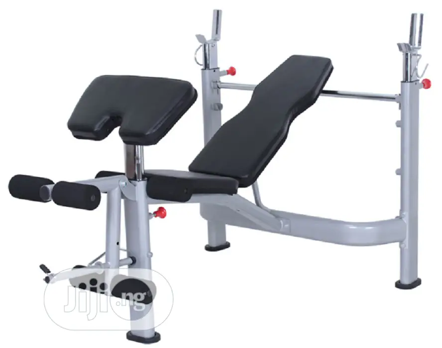 Commercial Bench With 50kg Barbell
