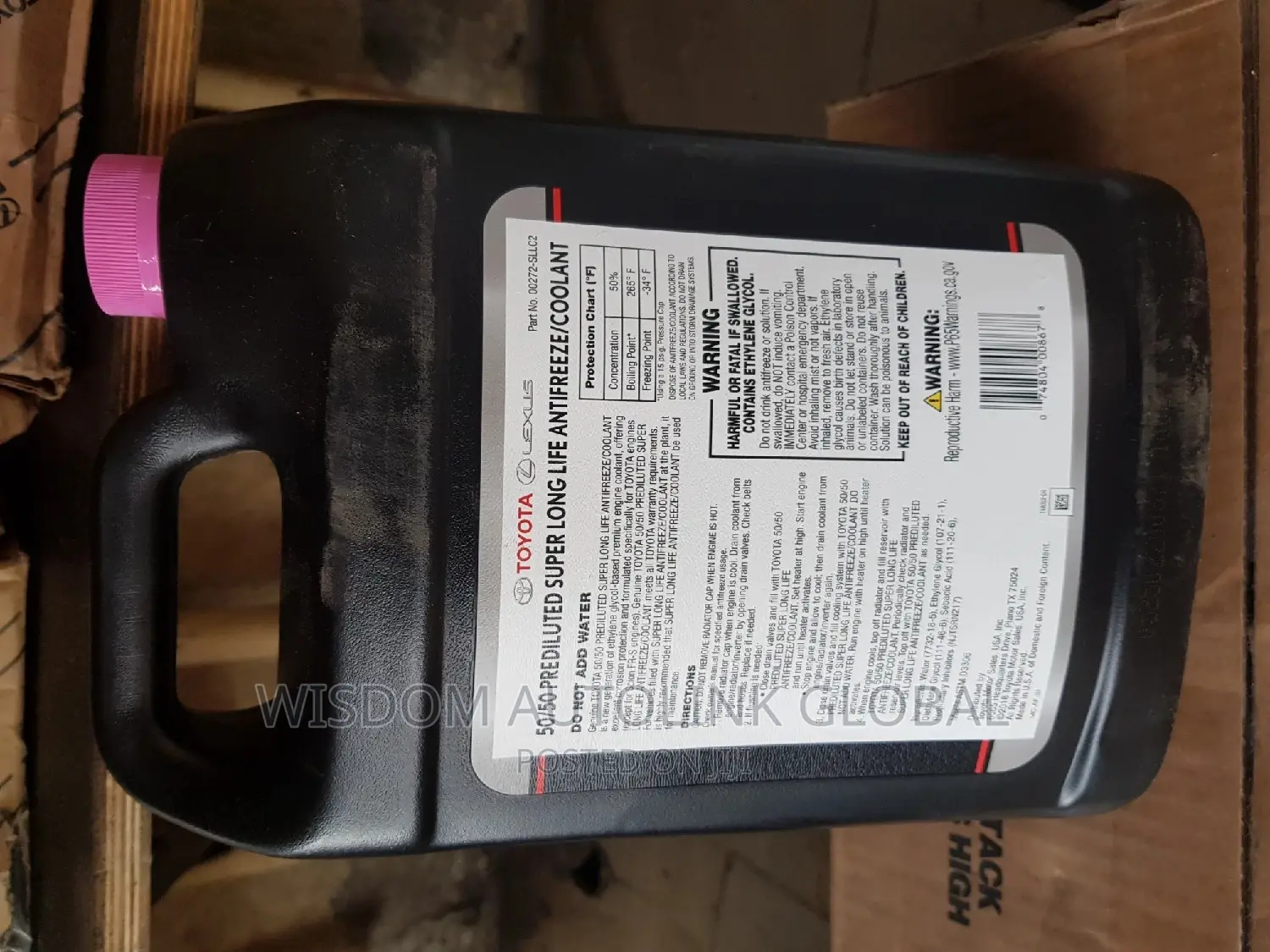 Toyota and Lexus Genuine Pre-Diluted Engine Radiator Coolant