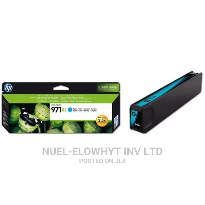 HP 971XL High Yield Cyan Original Ink Cartridge SKU CN626AA