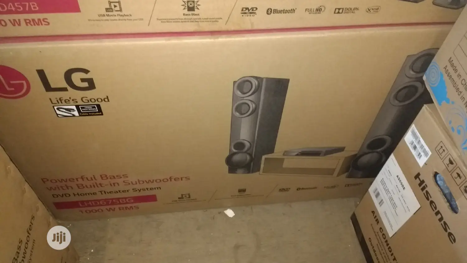 Lg 1000w 4.2ch DVD Home Theatre With Sound Tower - Lhd675bg