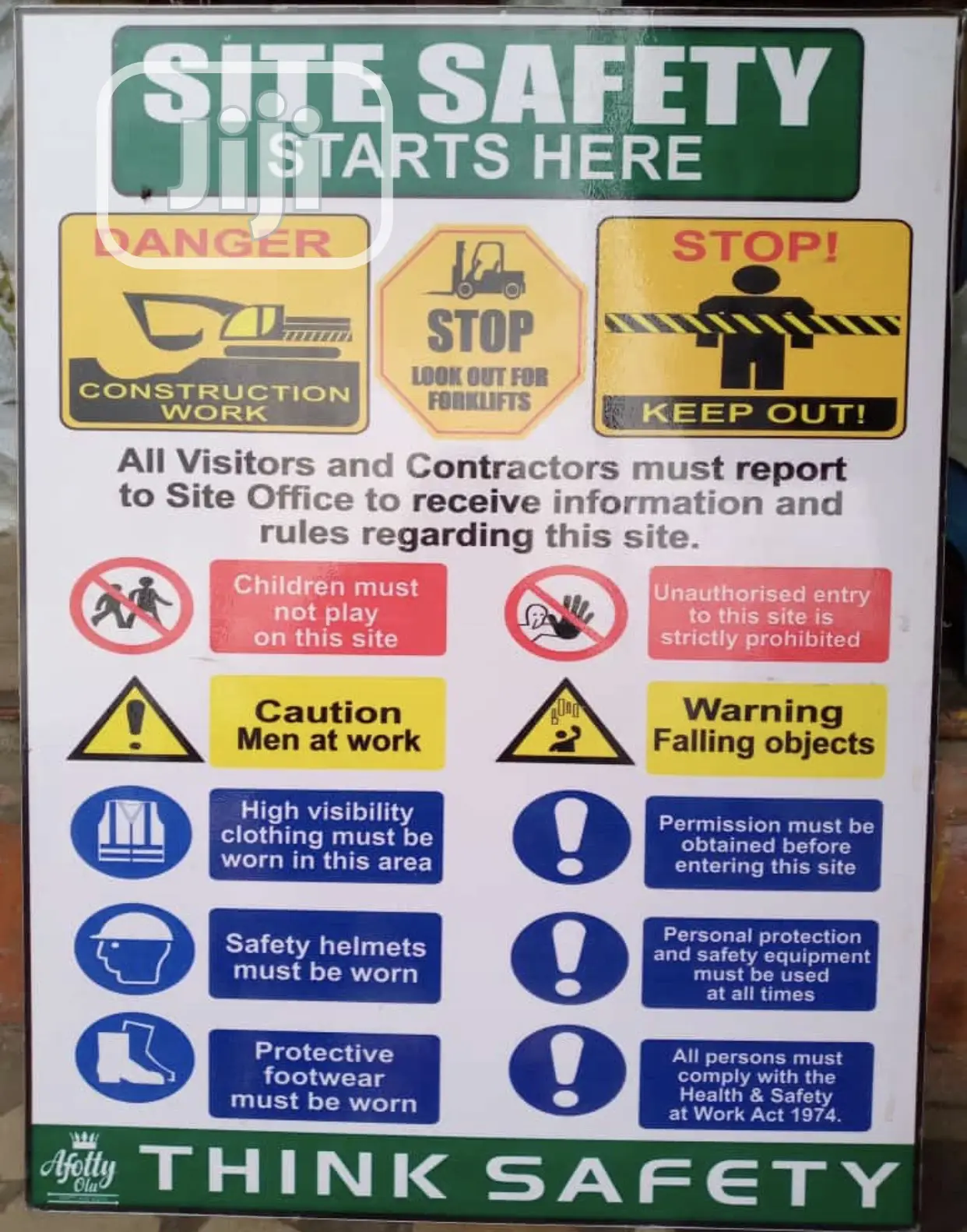 Sites And Environment Sign Board