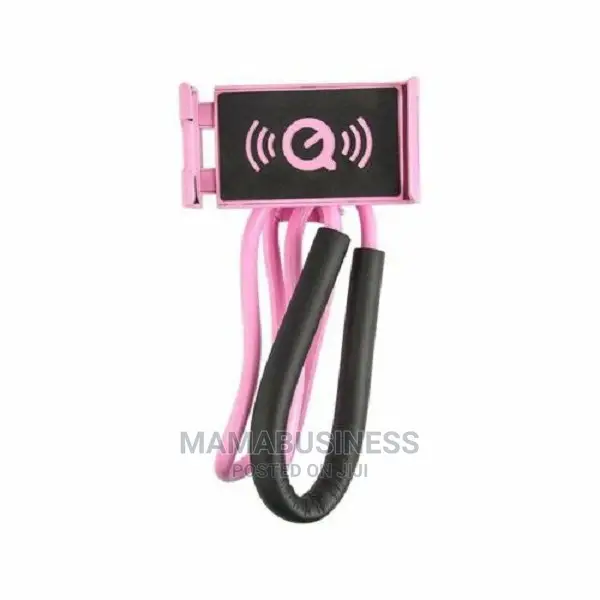 Adjustable Hanging on Neck Cell Phone Mount Holder - Pink