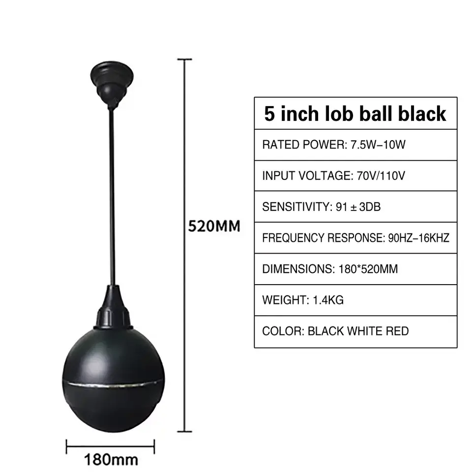 Drop Ball Ceiling Speaker.