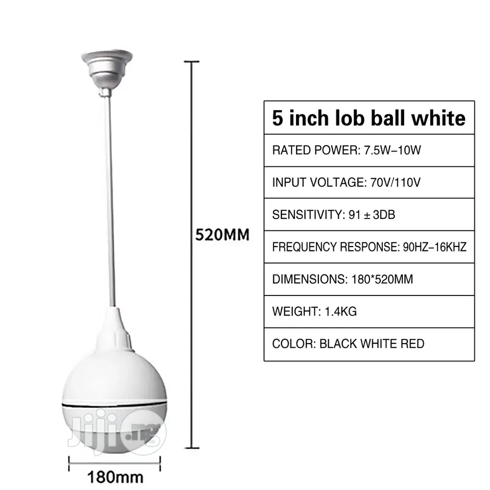 Drop Ball Ceiling Speaker.