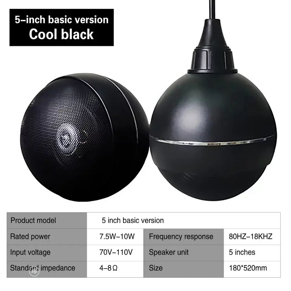 Drop Ball Ceiling Speaker.
